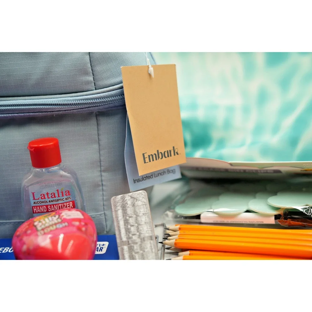 EcoTech Tie-Dye Backpack with‎ Embark Lunch Bag and Back to School Supply Set